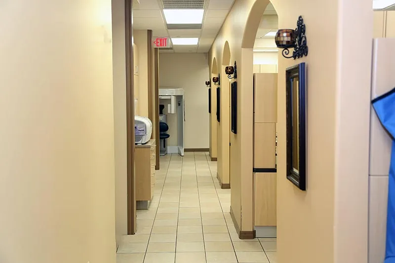 Apollonia Dental hallway and decor